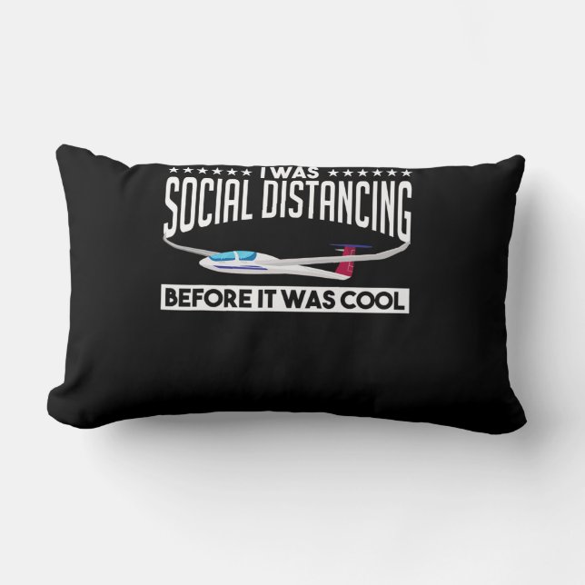 Flying Sailplane Pilot Glider Pilot Lovers Gift Lumbar Cushion (Front)