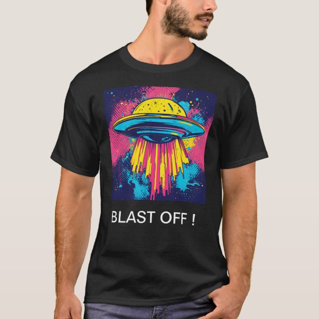 Flying Saucer 0001 T-Shirt (Front)