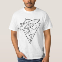 Flying saucer inside the white triangle: Funny🤩