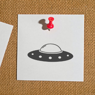 Flying Saucer Rubber Stamp
