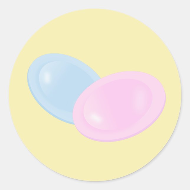 Flying Saucer Sweets Classic Round Sticker (Front)