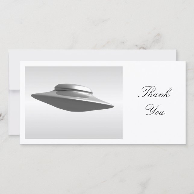 Flying Saucer - Thank You Card (Front)