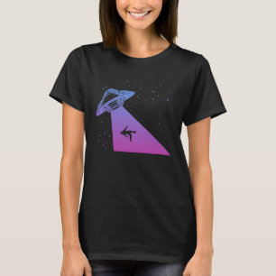 Flying Saucer UFO Astronauts are Aliens 2 T-Shirt