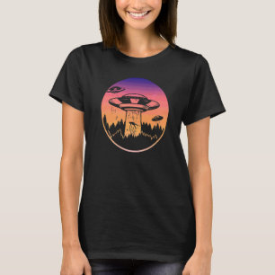Flying Saucer Ufo Astronauts Are Aliens 2 T-Shirt