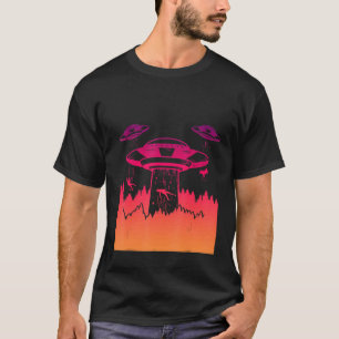 Flying Saucer UFO Astronauts are Aliens 2 T-Shirt