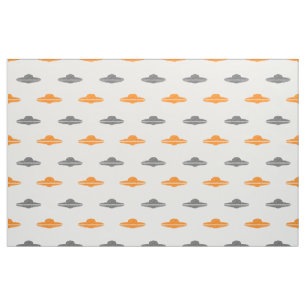 flying saucer ufo pattern fabric