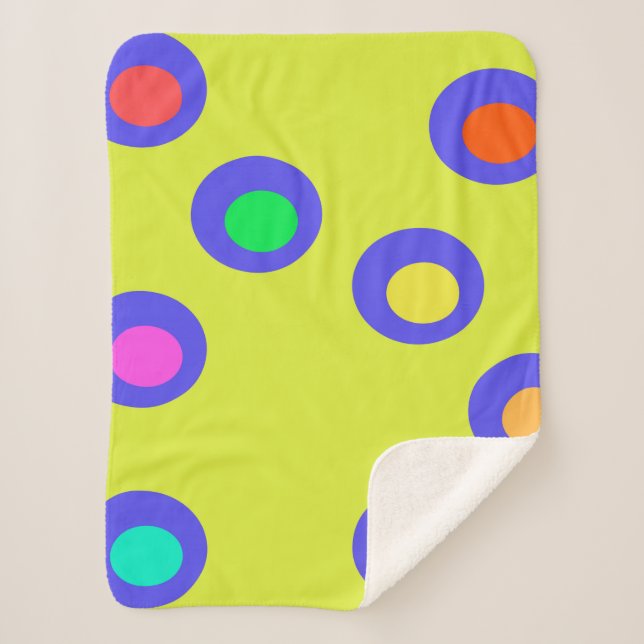 Flying saucers sherpa blanket (Front)