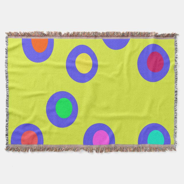 Flying saucers throw blanket (Front)