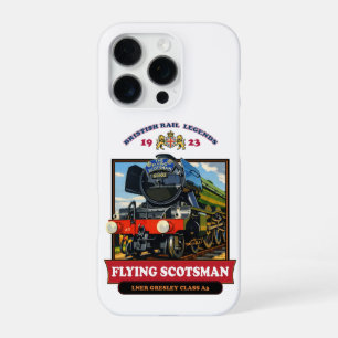 Flying Scotsman 4472 Steam Locomotive Retro Poster iPhone 16 Pro Case