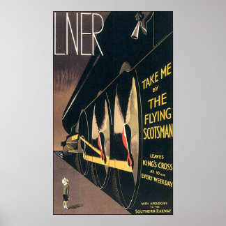Flying Scotsman Liner Poster