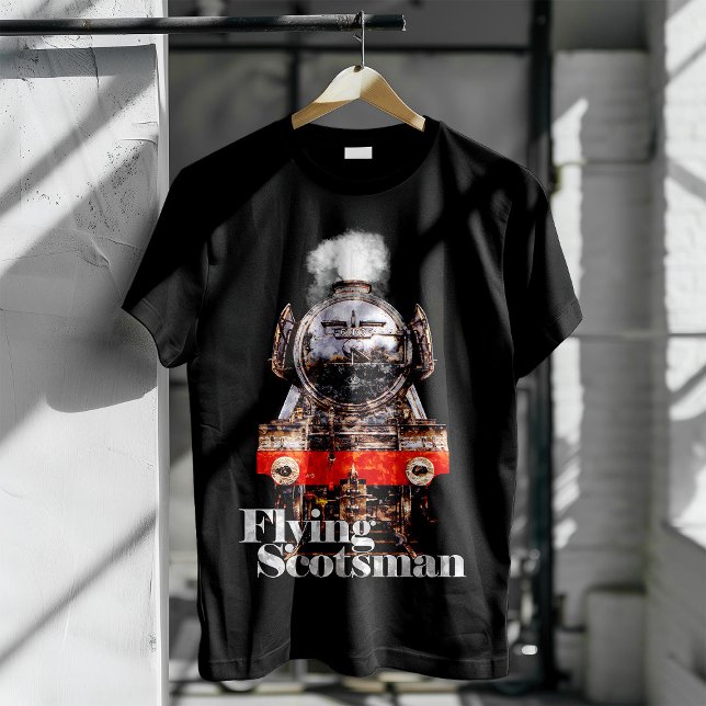Flying Scotsman – Steam Locomotive Illustration T-Shirt (Creator Uploaded)