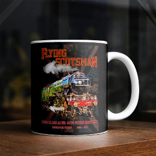 Flying Scotsman Steam Train English Locomotive Coffee Mug