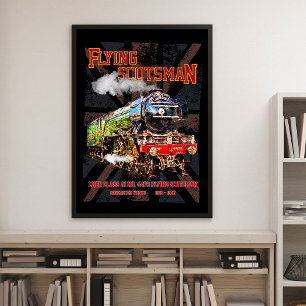 Flying Scotsman Steam Train English Locomotive  Photo Print