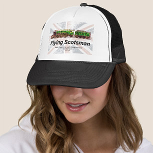 Flying Scotsman Steam Train English Locomotive Trucker Hat