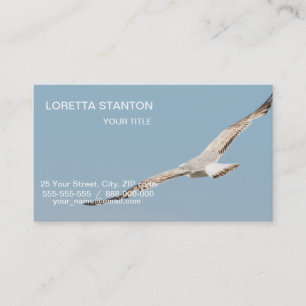 Flying seagull business card