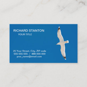 Flying seagull business card