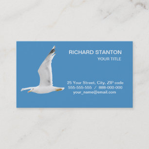 Flying seagull business card