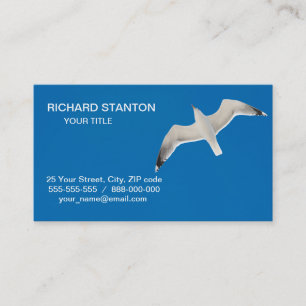 Flying seagull business card