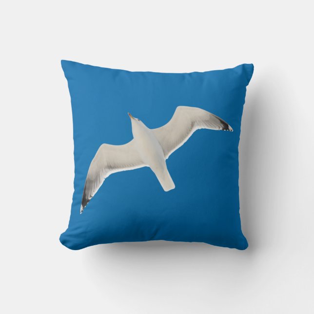 Flying seagull cushion (Front)