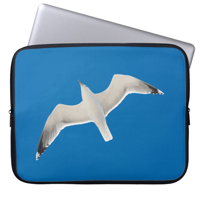 Flying seagull laptop sleeve (Front)