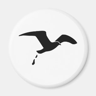 Flying seagull magnet
