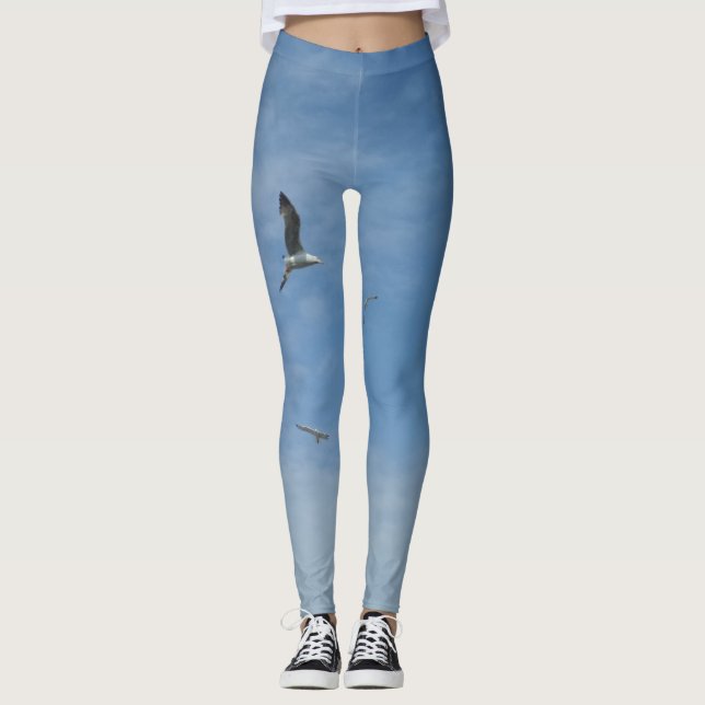 Flying Seagulls Leggings (Front)