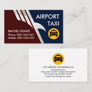 Flying Silver Eagle Taxi Service Business Card