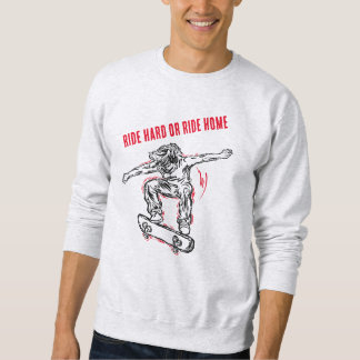 Flying Skater Doing Mid-Air Skateboarding Sweatshirt