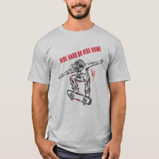 Flying Skater Doing Mid-Air Skateboarding T-Shirt