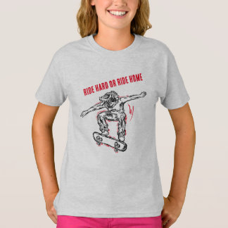 Flying Skater Doing Mid-Air Skateboarding T-Shirt
