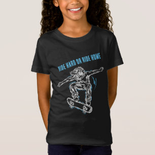 Flying Skater Doing Mid-Air Skateboarding T-Shirt