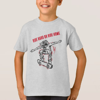 Flying Skater Doing Mid-Air Skateboarding T-Shirt