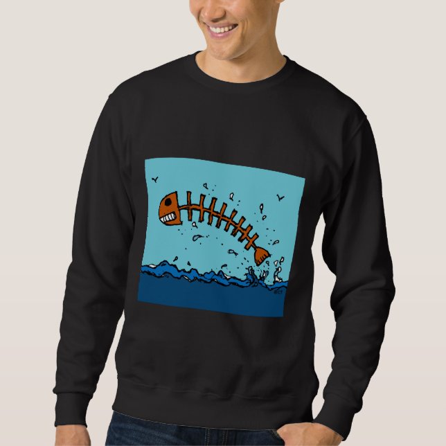 Flying Skelefish Sweatshirt (Front)