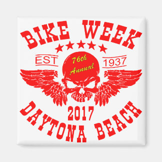 Flying Skull 76Th Daytona Beach Bike Week 2017r Magnet