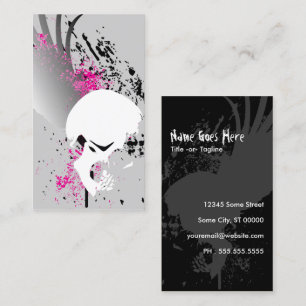 flying skull business card