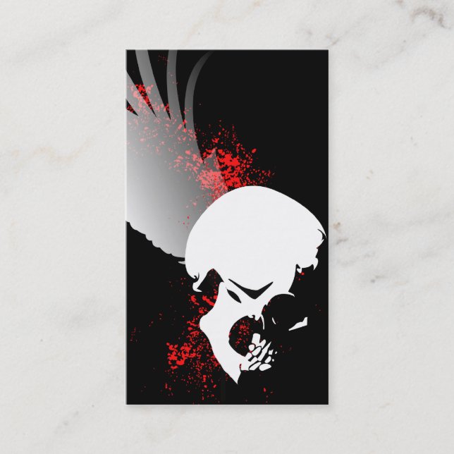 flying skull business card (Front)