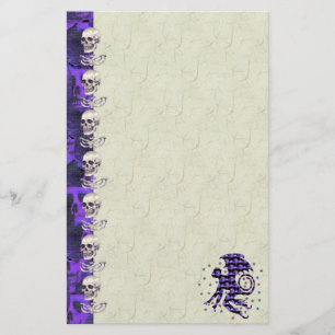 Flying Skull Monkey Stationery