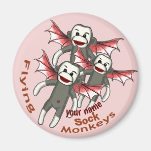 Flying Sock Monkeys Magnet