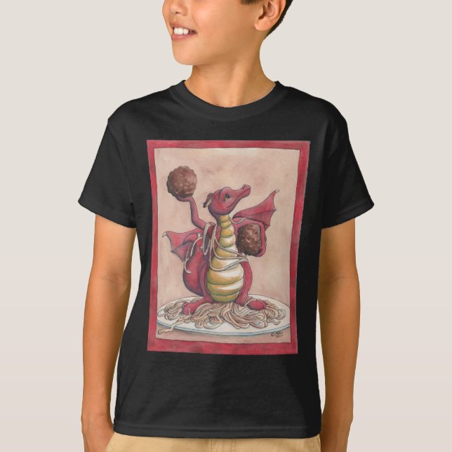 Flying Spaghetti Dragon T-Shirt (Front)