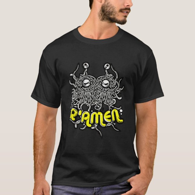 Flying Spaghetti Monster Ramen For Pastafarian T-Shirt (Front)