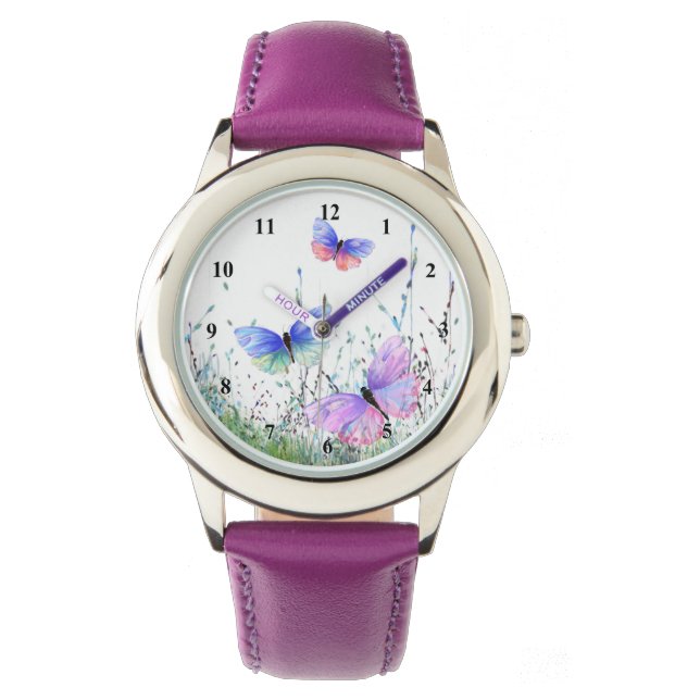 Flying Spring Colourful Butterflies Watch (Front)
