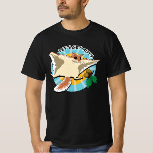Flying Squirrel - Let's Get Nuts Men's T-Shirt