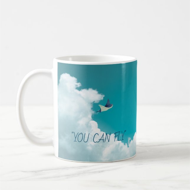 Flying Stingray  Coffee Mug (Left)