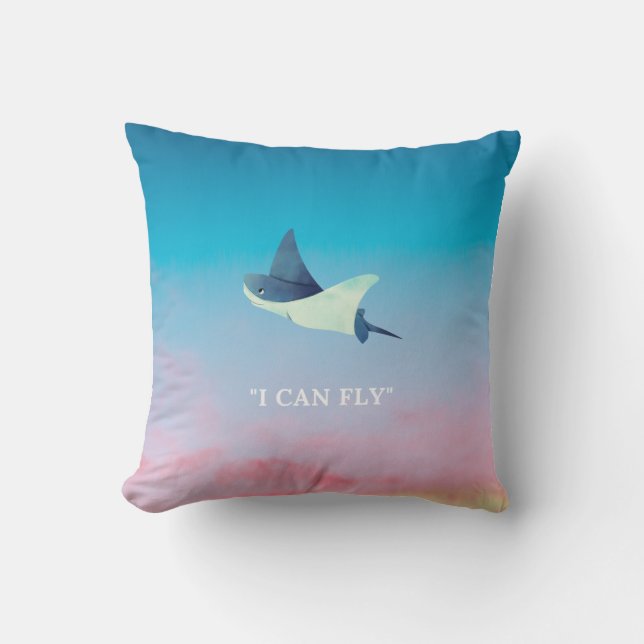 Flying Stingray  Cushion (Front)