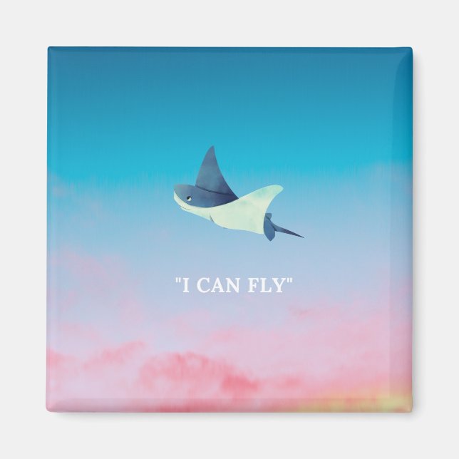 Flying Stingray Magnet (Front)