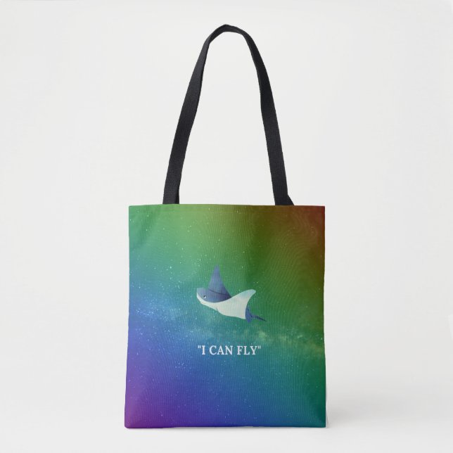 Flying Stingray Tote Bag (Front)