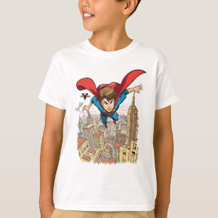 Flying Super Boy Cartoon T-Shirt – Dynamic Comic S