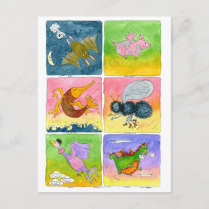 Flying Things... Postcard