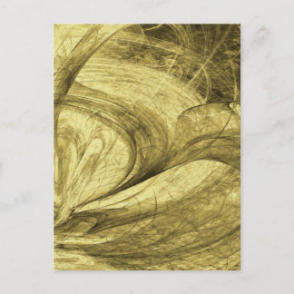 Flying threads of gold postcard