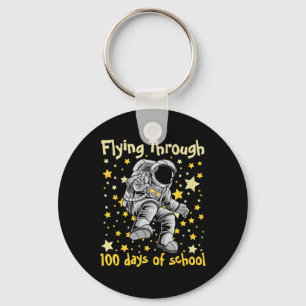Flying Through 100 Days Of School 100th Day Astron Key Ring